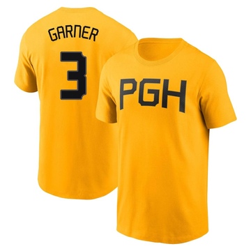 Men's Pittsburgh Pirates Phil Garner ＃3 2023 City Connect Name & Number T-Shirt - Gold