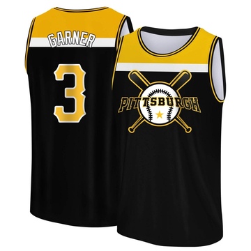 Men's Pittsburgh Pirates Phil Garner ＃3 Legend Baseball Tank Top - Black/Yellow