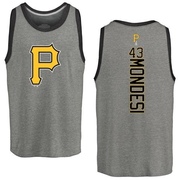 Men's Pittsburgh Pirates Raul Mondesi ＃43 Backer Tank Top Ash