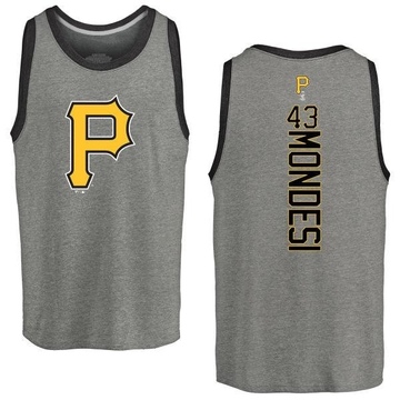 Men's Pittsburgh Pirates Raul Mondesi ＃43 Backer Tank Top Ash