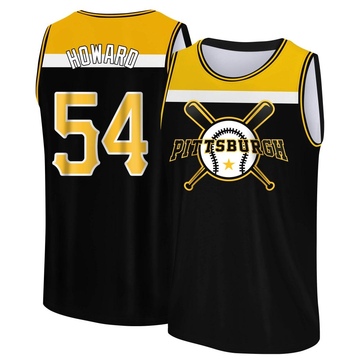 Men's Pittsburgh Pirates Sam Howard ＃54 Legend Baseball Tank Top - Black/Yellow