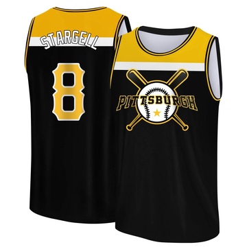 Men's Pittsburgh Pirates Willie Stargell ＃8 Legend Baseball Tank Top - Black/Yellow