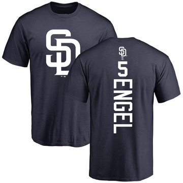 Men's San Diego Padres Adam Engel ＃5 Backer T-Shirt - Navy