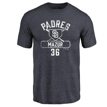 Men's San Diego Padres Adam Mazur ＃36 Base Runner T-Shirt - Navy