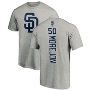 Men's San Diego Padres Adrian Morejon ＃50 Backer T-Shirt Ash