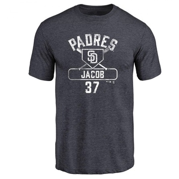 Men's San Diego Padres Alek Jacob ＃37 Base Runner T-Shirt - Navy