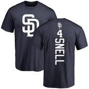 Men's San Diego Padres Blake Snell ＃4 Backer T-Shirt - Navy