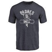 Men's San Diego Padres Blake Snell ＃4 Base Runner T-Shirt - Navy