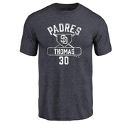 Men's San Diego Padres Derrel Thomas ＃30 Base Runner T-Shirt - Navy