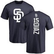 Men's San Diego Padres Elias Diaz ＃15 Backer T-Shirt - Navy