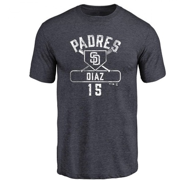 Men's San Diego Padres Elias Diaz ＃15 Base Runner T-Shirt - Navy