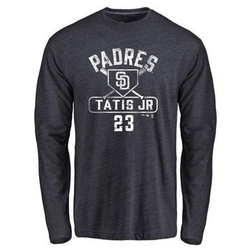 Men's San Diego Padres Fernando Tatis Jr. ＃23 Base Runner Long Sleeve T-Shirt - Navy