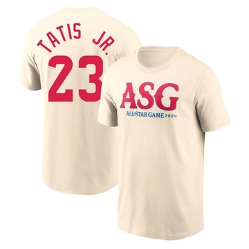 Men's San Diego Padres Fernando Tatis Jr. ＃23 Game 2024 All-Star Collection Legend T-Shirt - Cream