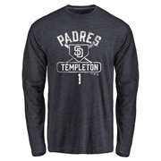 Men's San Diego Padres Garry Templeton ＃1 Base Runner Long Sleeve T-Shirt - Navy