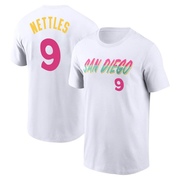 Men's San Diego Padres Graig Nettles ＃9 2022 City Connect Name & Number T-Shirt - White