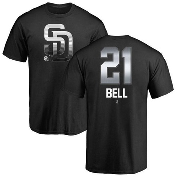 Men's San Diego Padres Heath Bell ＃21 Midnight Mascot T-Shirt - Black