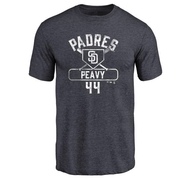 Men's San Diego Padres Jake Peavy ＃44 Base Runner T-Shirt - Navy