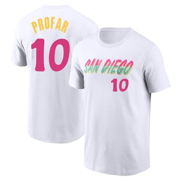 Men's San Diego Padres Jurickson Profar ＃10 2022 City Connect Name & Number T-Shirt - White