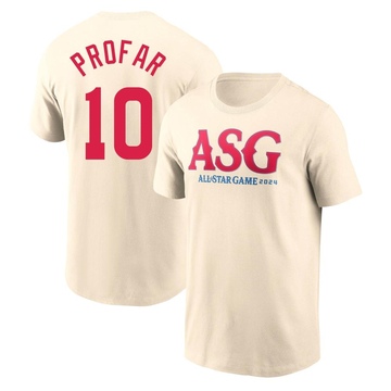 Men's San Diego Padres Jurickson Profar ＃10 Game 2024 All-Star Collection Legend T-Shirt - Cream