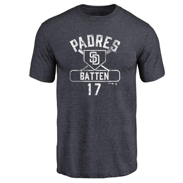 Men's San Diego Padres Matthew Batten ＃17 Base Runner T-Shirt - Navy