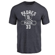 Men's San Diego Padres Mike Piazza ＃33 Base Runner T-Shirt - Navy