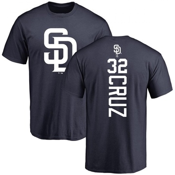 Men's San Diego Padres Nelson Cruz ＃32 Backer T-Shirt - Navy