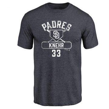 Men's San Diego Padres Reiss Knehr ＃33 Base Runner T-Shirt - Navy