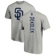 Men's San Diego Padres Stephen Kolek ＃32 Backer T-Shirt Ash