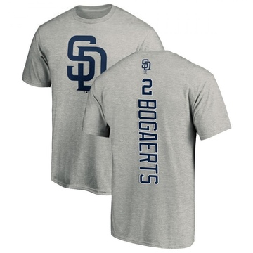 Men's San Diego Padres Xander Bogaerts ＃2 Backer T-Shirt Ash