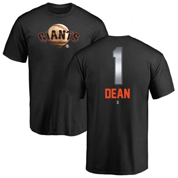 Men's San Francisco Giants Austin Dean ＃1 Midnight Mascot T-Shirt - Black