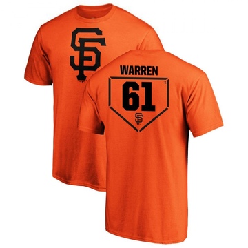 Men's San Francisco Giants Austin Warren ＃61 RBI T-Shirt - Orange