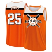 Men's San Francisco Giants Barry Bonds ＃25 Legend Baseball Tank Top - Orange/White