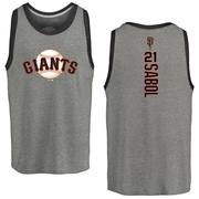 Men's San Francisco Giants Blake Sabol ＃21 Backer Tank Heathered - Gray