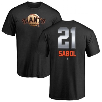 Men's San Francisco Giants Blake Sabol ＃21 Midnight Mascot T-Shirt - Black