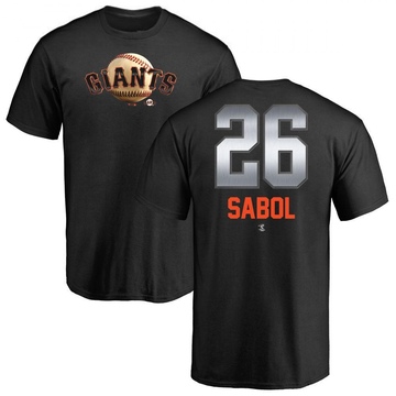 Men's San Francisco Giants Blake Sabol ＃26 Midnight Mascot T-Shirt - Black