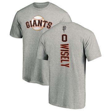 Men's San Francisco Giants Brett Wisely ＃0 Backer T-Shirt Ash