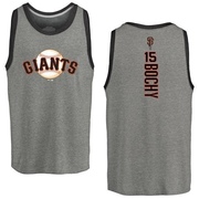 Men's San Francisco Giants Bruce Bochy ＃15 Backer Tank Heathered - Gray