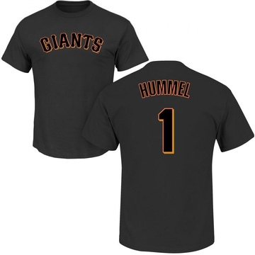 Men's San Francisco Giants Cooper Hummel ＃1 Roster Name & Number T-Shirt - Black