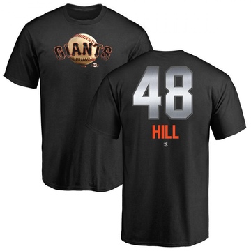 Men's San Francisco Giants Derek Hill ＃48 Midnight Mascot T-Shirt - Black