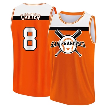 Men's San Francisco Giants Gary Carter ＃8 Legend Baseball Tank Top - Orange/White