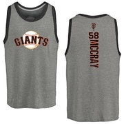 Men's San Francisco Giants Grant McCray ＃58 Backer Tank Heathered - Gray