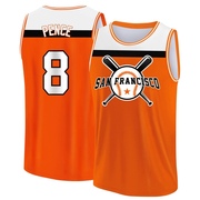 Men's San Francisco Giants Hunter Pence ＃8 Legend Baseball Tank Top - Orange/White