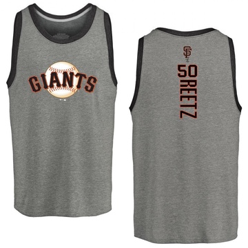 Men's San Francisco Giants Jakson Reetz ＃50 Backer Tank Heathered - Gray