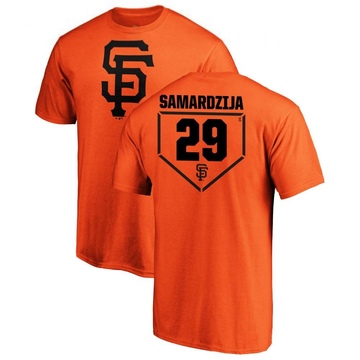 Men's San Francisco Giants Jeff Samardzija ＃29 RBI T-Shirt - Orange