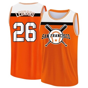 Men's San Francisco Giants Jeffrey Leonard ＃26 Legend Baseball Tank Top - Orange/White