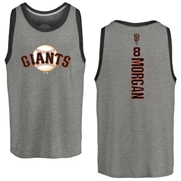 Men's San Francisco Giants Joe Morgan ＃8 Backer Tank Heathered - Gray