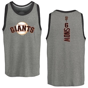 Men's San Francisco Giants J.t. Snow ＃6 Backer Tank Heathered - Gray