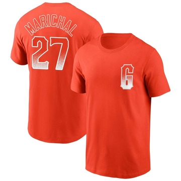Men's San Francisco Giants Juan Marichal ＃27 City Connect Name & Number T-Shirt - Orange