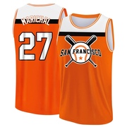 Men's San Francisco Giants Juan Marichal ＃27 Legend Baseball Tank Top - Orange/White