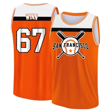 Men's San Francisco Giants Keaton Winn ＃67 Legend Baseball Tank Top - Orange/White